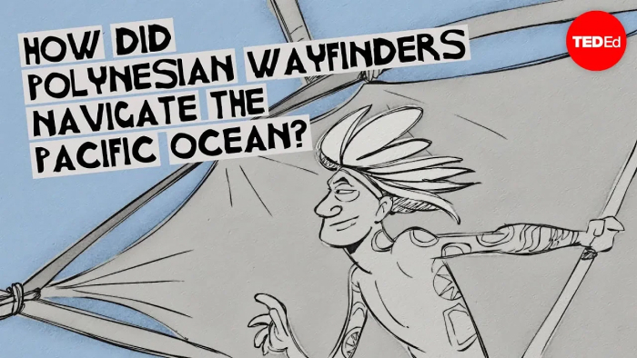 Illustration of a Polynesian wayfinder.