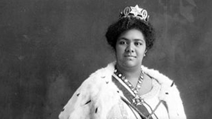 Historical photo of Queen Sālote III of Tonga.